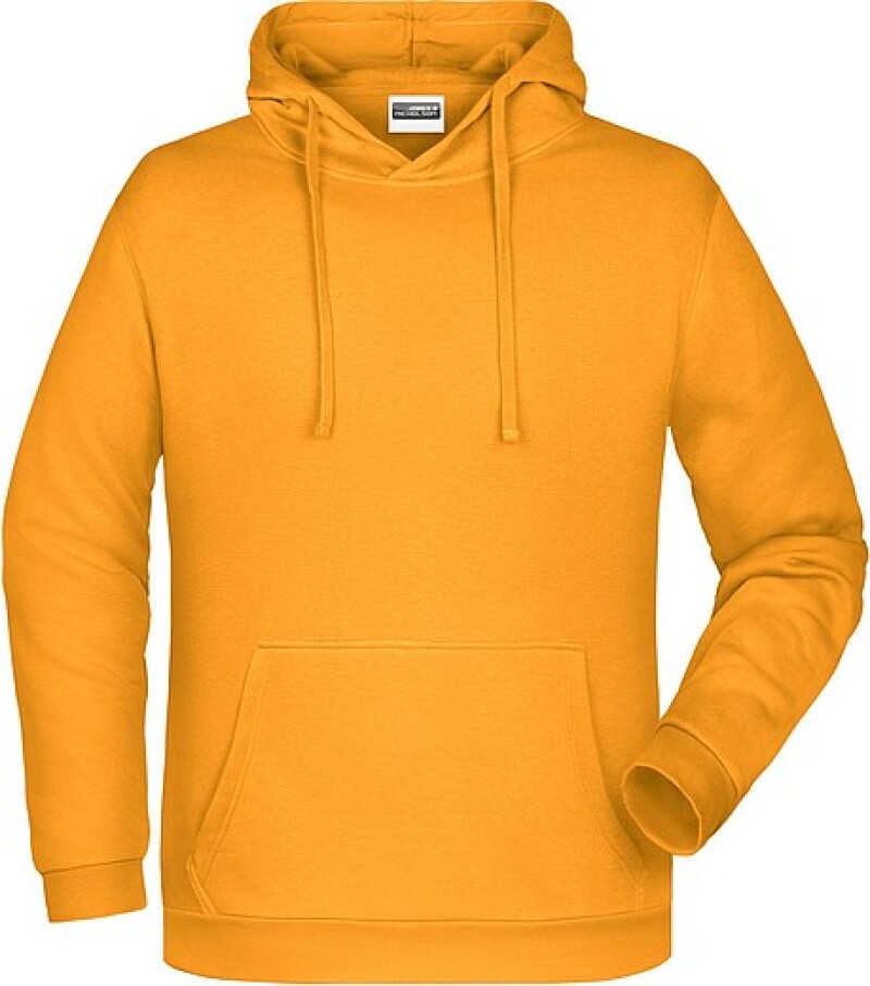 Pánská mikina s kapucí James Nicholson sweat hoodie men, tmavě žlutá, vel. 3XL