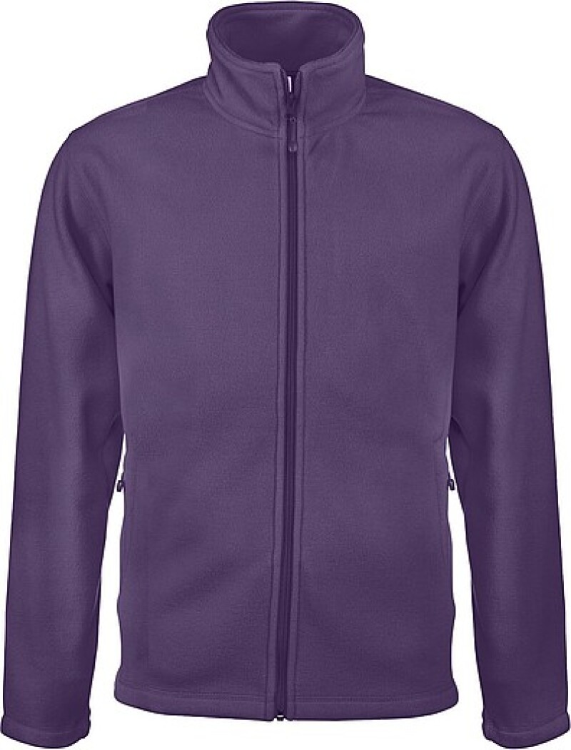 Pánská mikrofleecová mikina Kariban fleece jacket men, fialová, vel. XXL