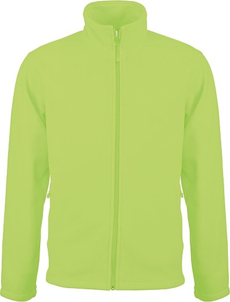 Pánská mikrofleecová mikina Kariban fleece jacket men, světle zelená, vel. XL