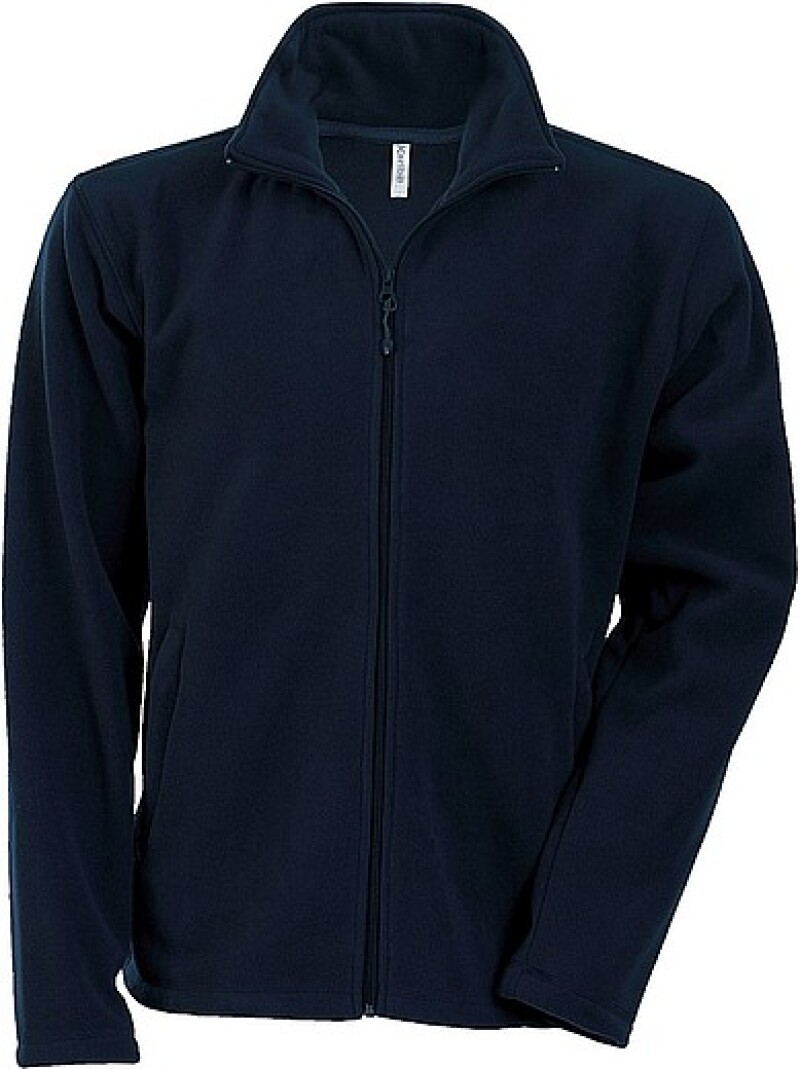 Pánská mikrofleecová mikina Kariban fleece jacket men, námořní modrá, vel. XXL