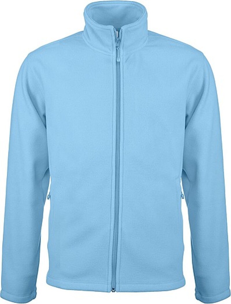 Pánská mikrofleecová mikina Kariban fleece jacket men, sv. modrá, vel. XXL