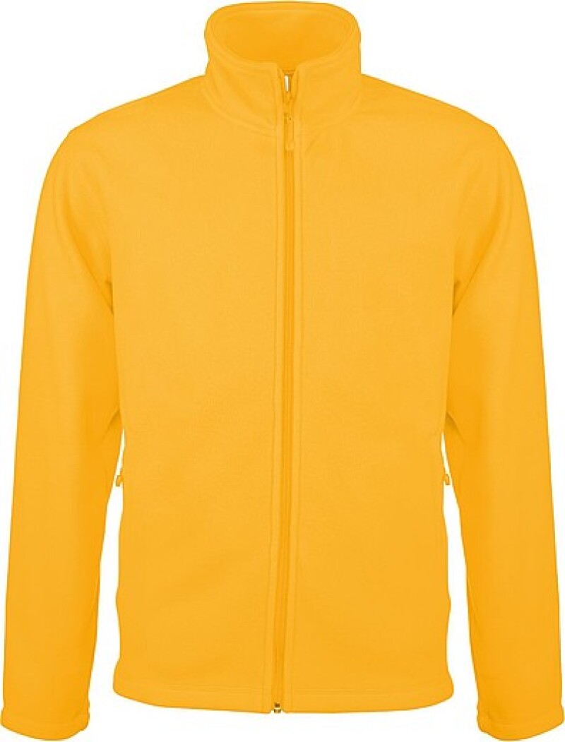 Pánská mikrofleecová mikina Kariban fleece jacket men, žlutá, vel. XXL