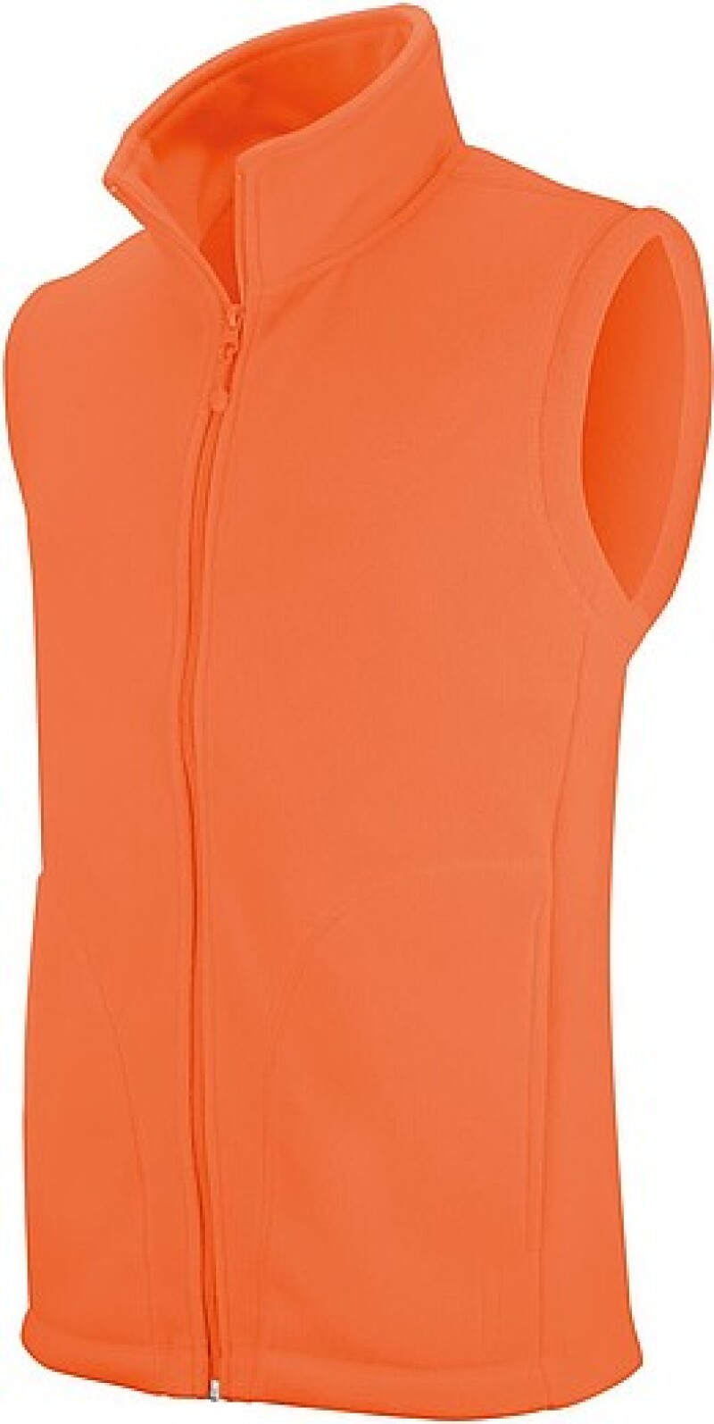 Pánská mikrofleecová vesta Kariban fleece vest men, fluorescenční oranžová, vel. M