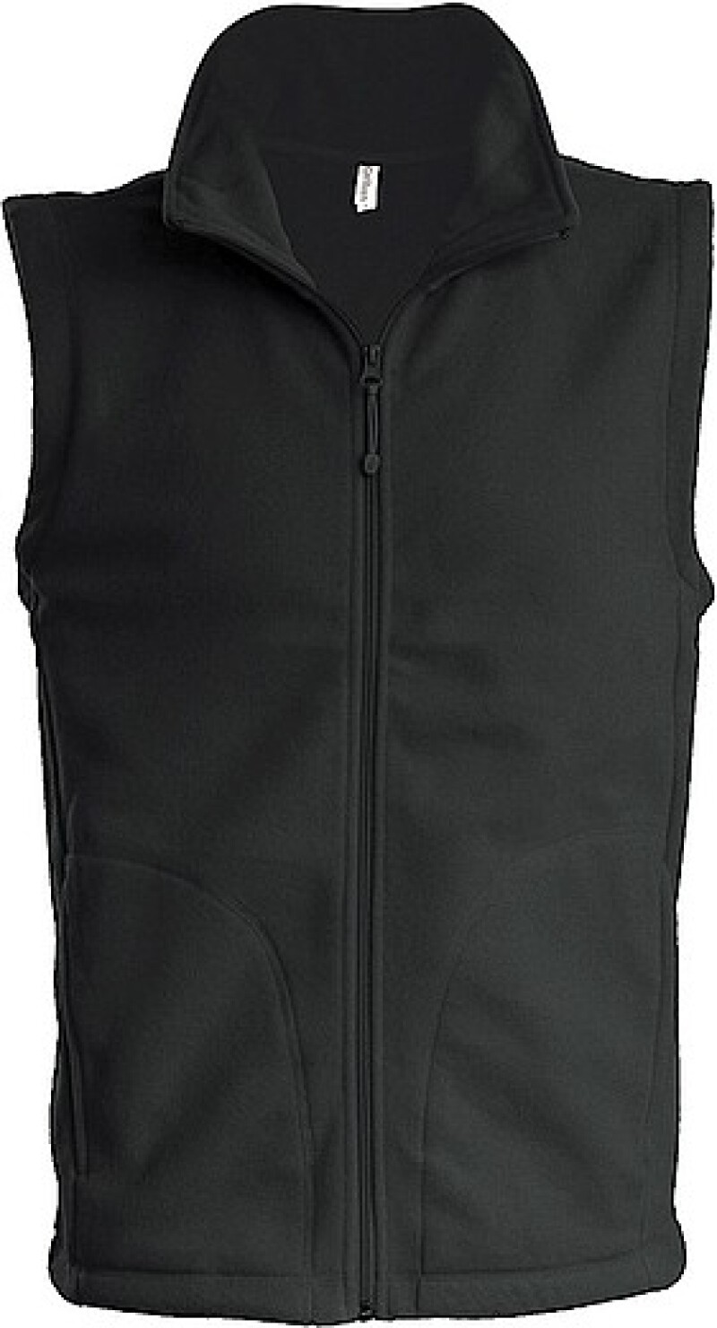 Pánská mikrofleecová vesta Kariban fleece vest men, tmavě šedá, vel. XXL