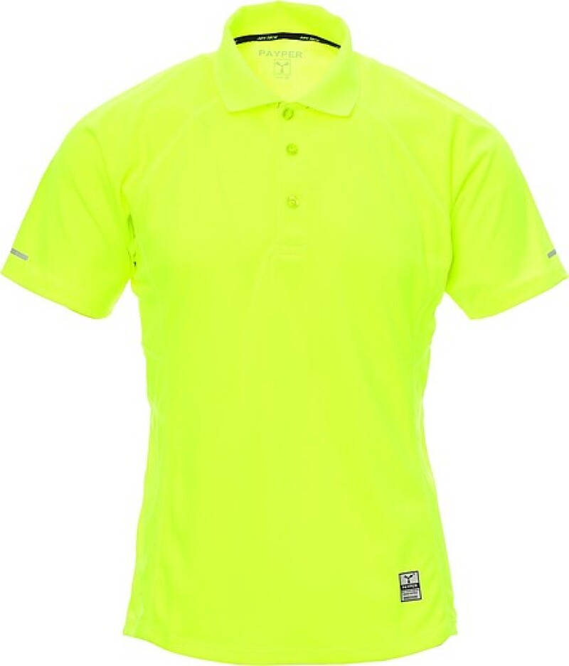 Pánská polokošile PAYPER TRAINING, fluo žlutá, velikost XL