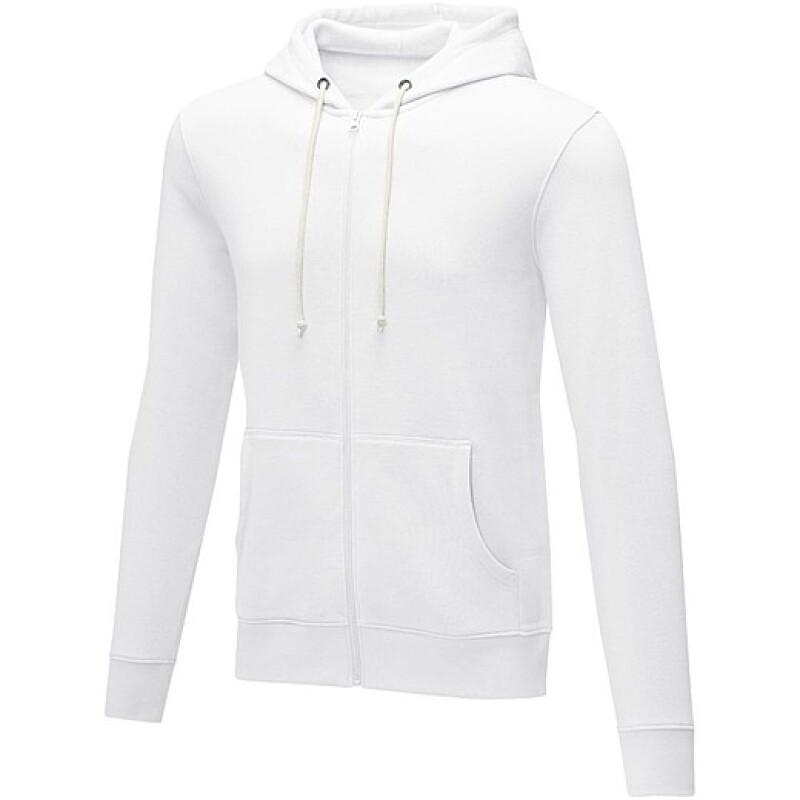 Pánská rozepínací mikina s kapucí Elevate THERON, bílá, vel. 3XL