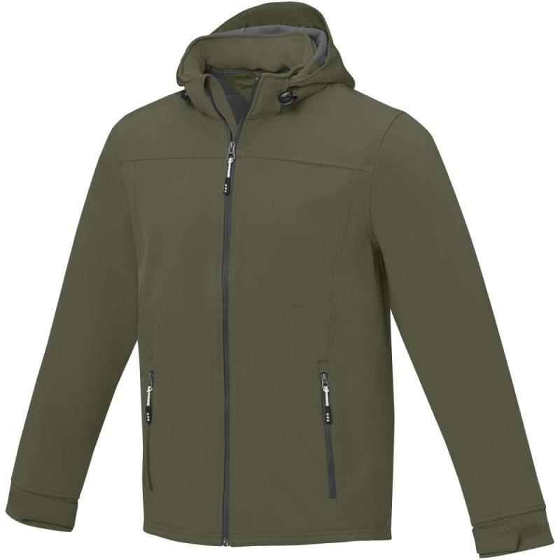 Pánská softshellová bunda Elevate Langley, velikost XXL, vojenská zelená - khaki