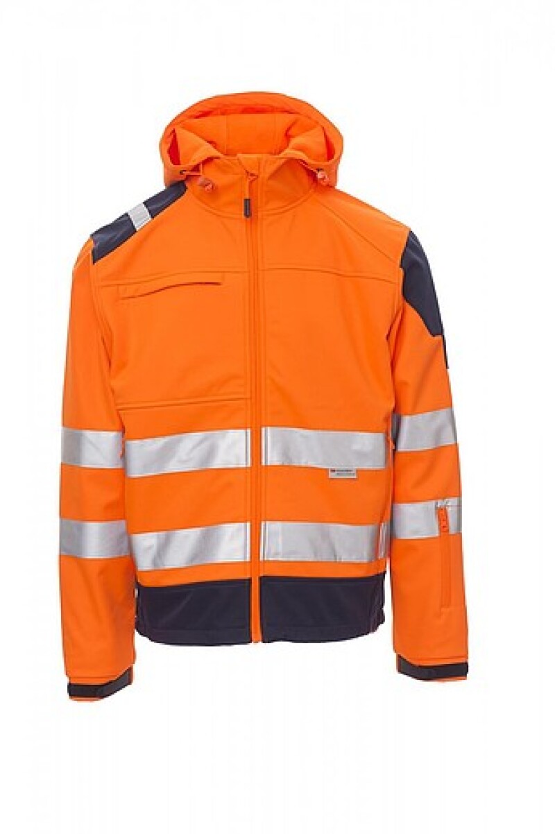 Pánská softshellová bunda Payper SHINE, fluorescenční oranžová, 5XL
