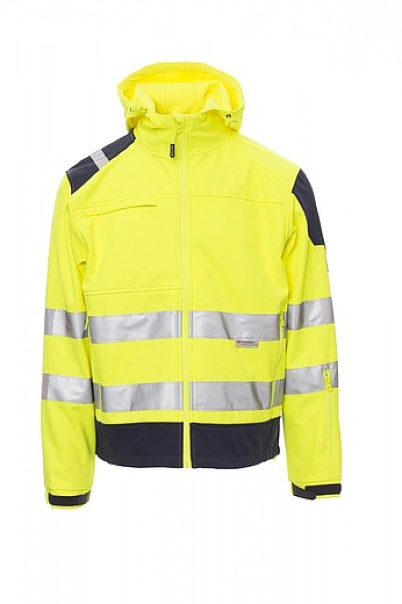 Pánská softshellová bunda Payper SHINE, fluorescenční žlutá, XXL