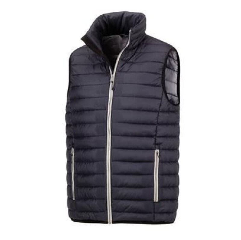 Pánská vesta z recyklovaného polyesteru, černá, vel. 4XL