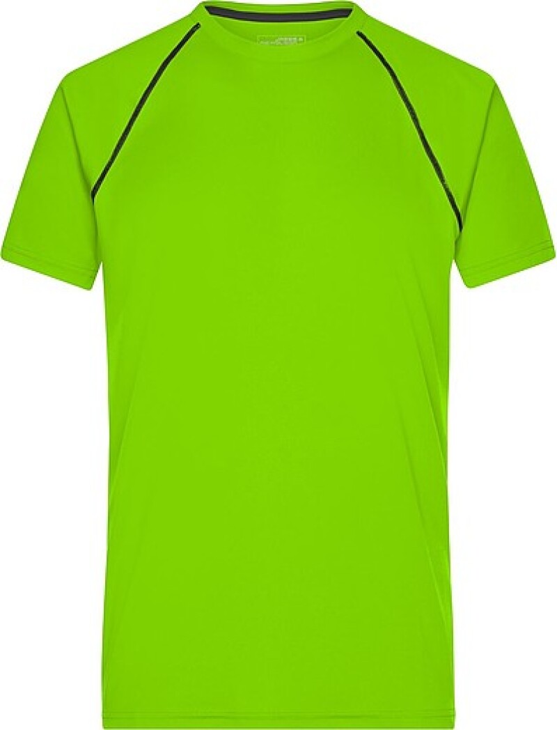 Pánské sportovní tričko James Nicholson sports T-shirt men, jasně zelená/černá, vel. S