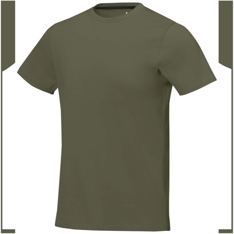 Pánské triko Elevate Nanaimo, velikost S, vojenská zelená - khaki