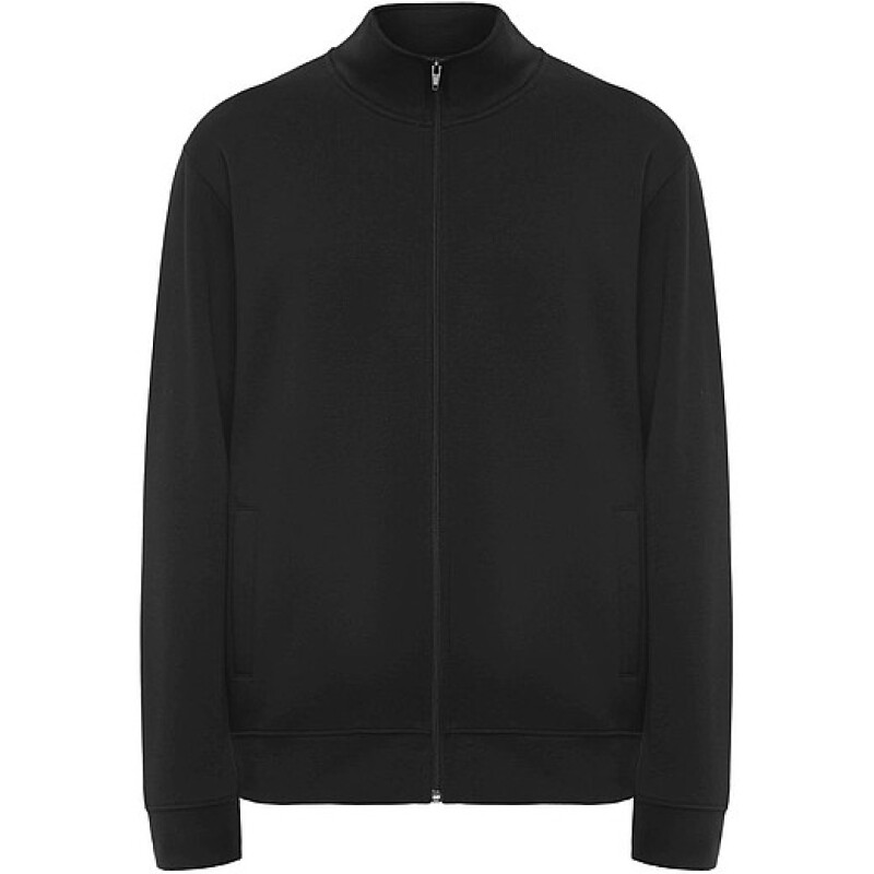 Unisex mikina na zip, ROLY ULAN, velikost S, černá
