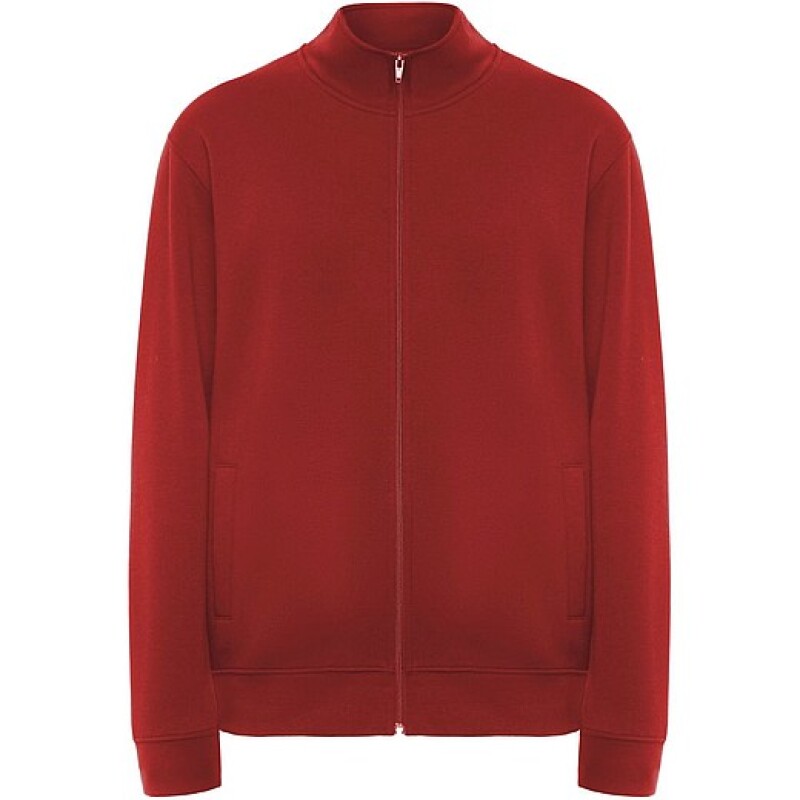 Unisex mikina na zip, ROLY ULAN, velikost 3XL, červená
