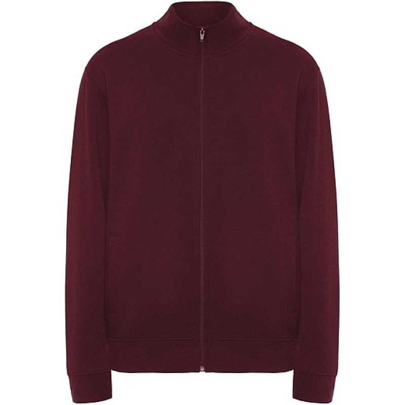 Unisex mikina na zip, ROLY ULAN, velikost XL, vínová