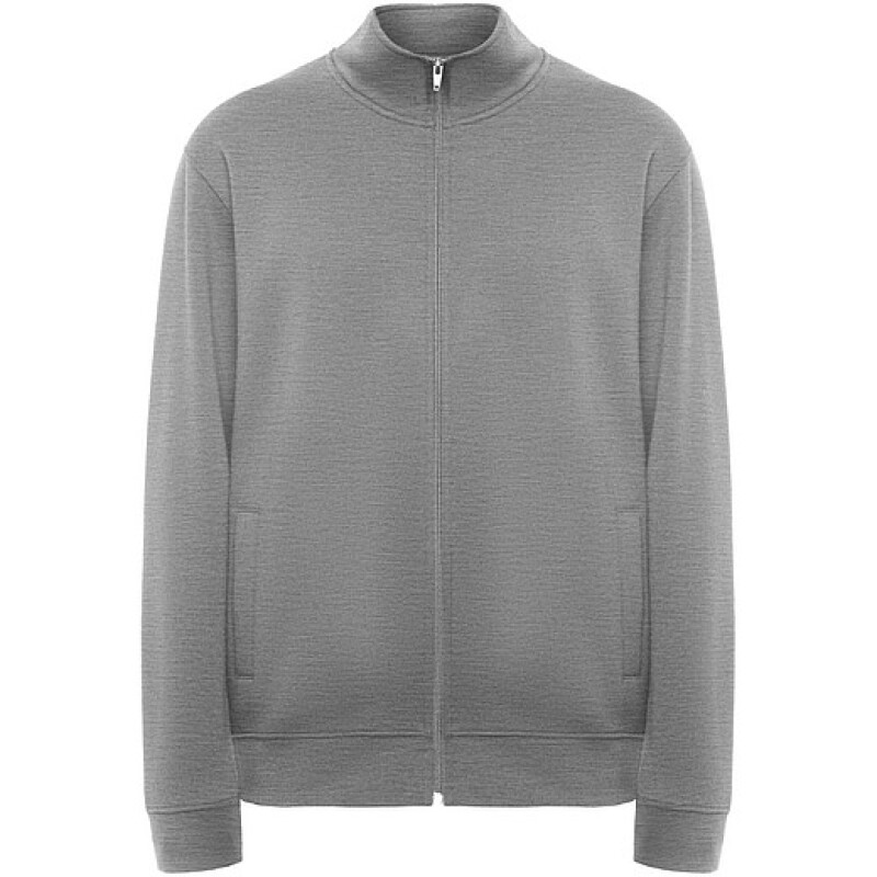 Unisex mikina na zip, ROLY ULAN, velikost M, šedá