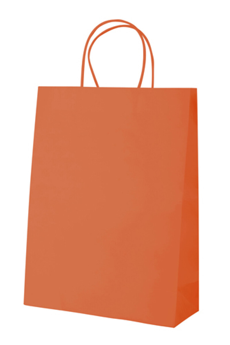 CORADA Papírová taška s kroucenými uchy, 36 x 12 x 41 cm, oranžová
