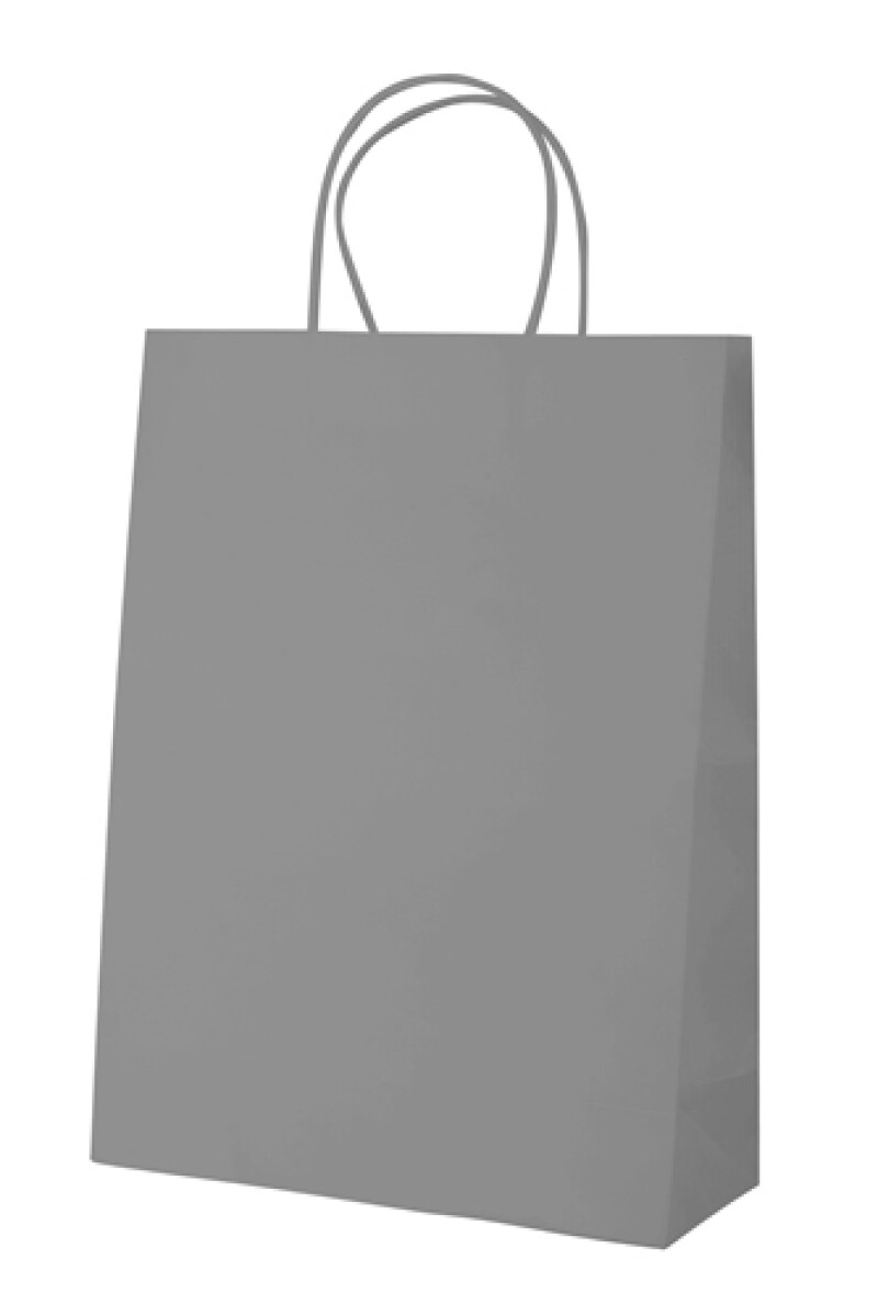 CORADA Papírová taška s kroucenými uchy, 36 x 12 x 41 cm, šedá