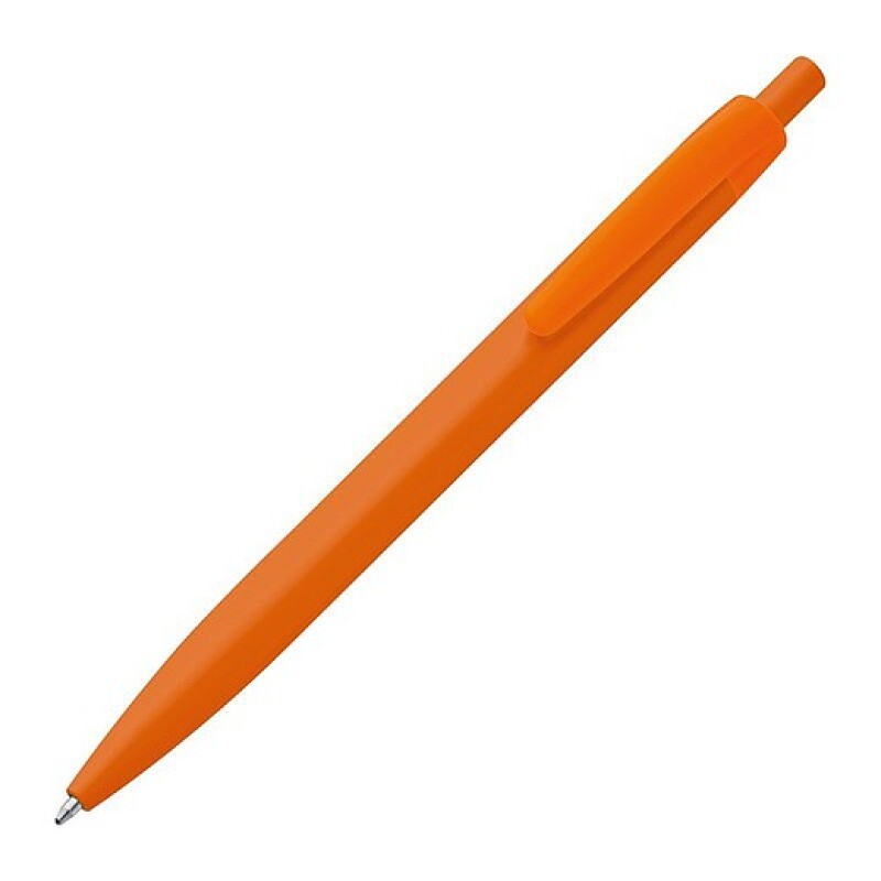 Plastové KP s modrou náplní, oranžové