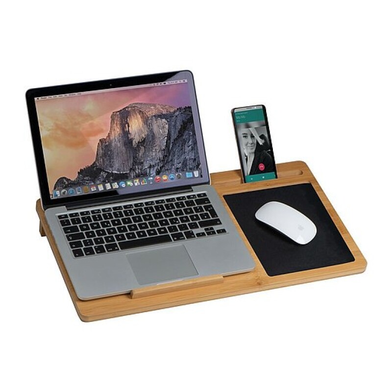 Podložka pod notebook a myš se stojanem na mobil