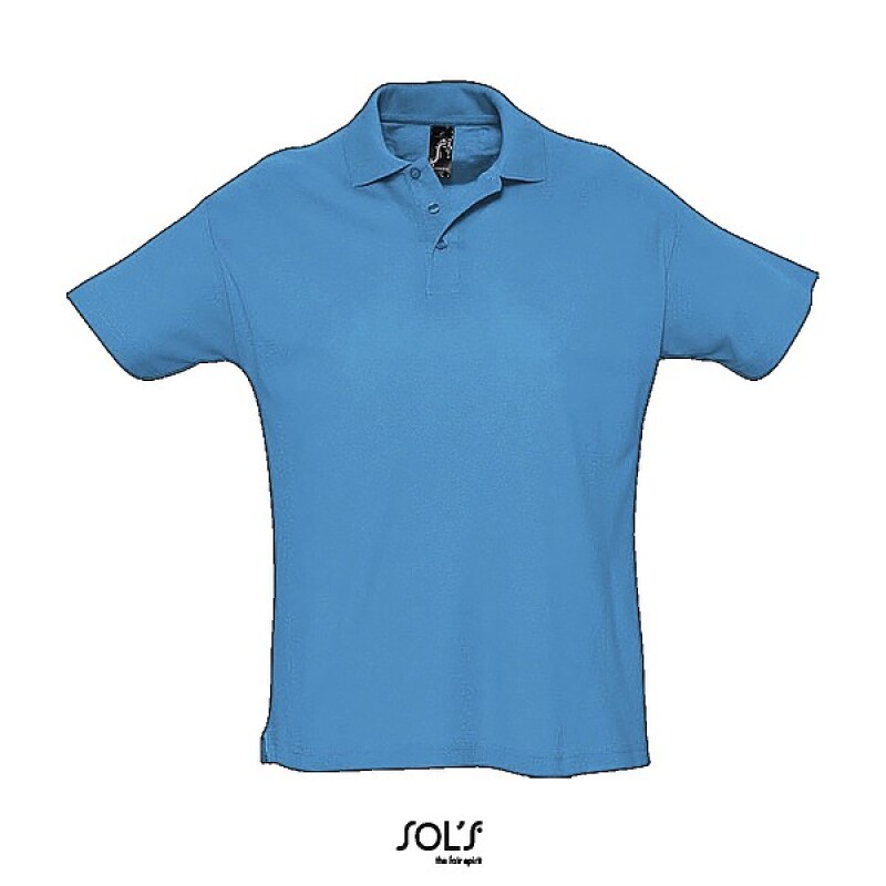 Polokošile pique SOLS SUMMER II, světle královská modrá, XL
