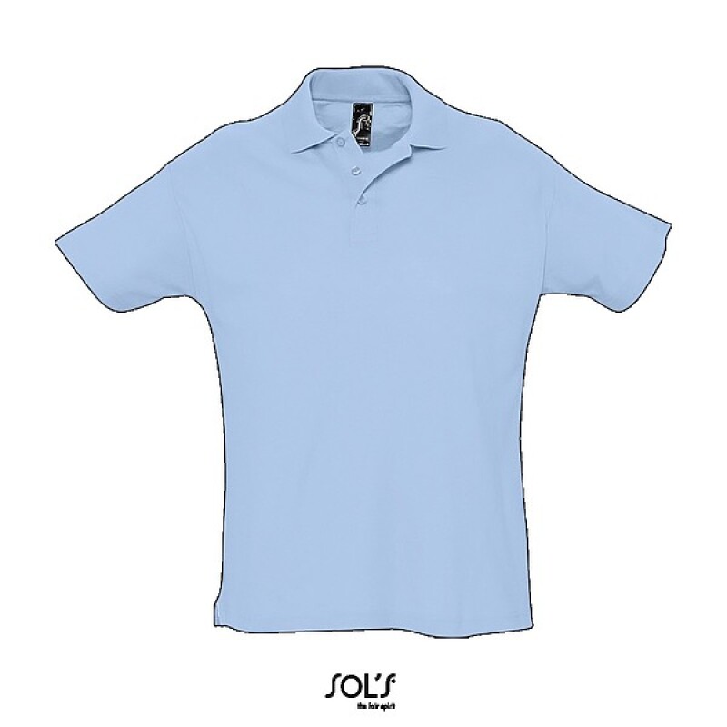 Polokošile pique SOLS SUMMER II, světle modrá, XL