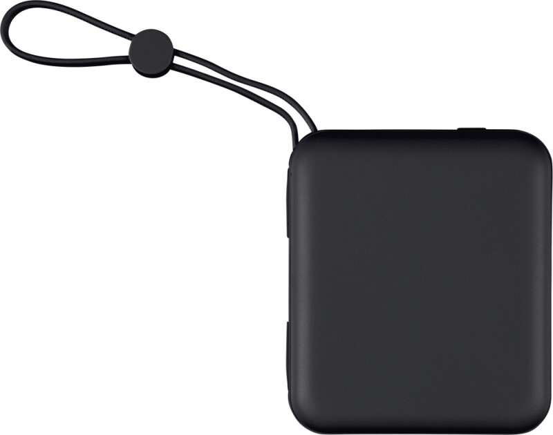 HERAN Powerbanka z recyklovaného ABS s kapacitou 10 000 mAh, černá