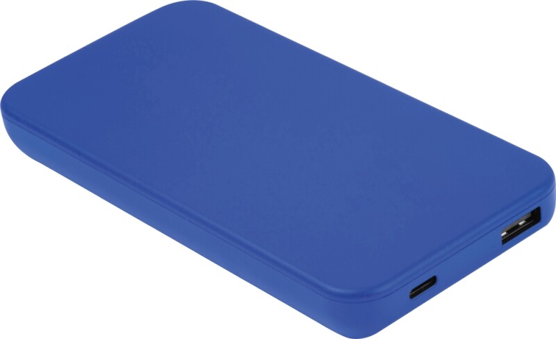 Powerbanka z recyklovaného plastu 10000 mAh, modrá