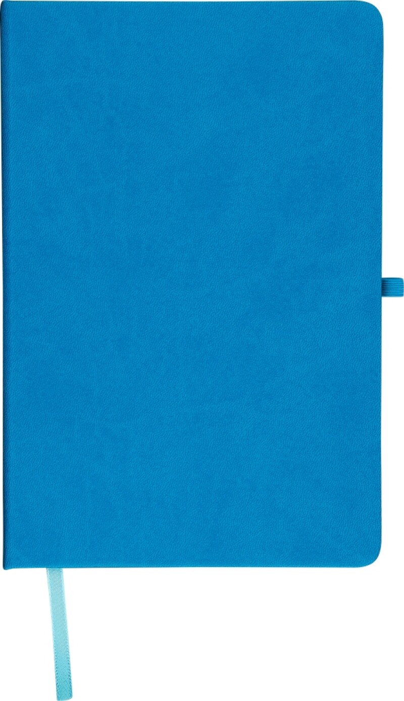 Poznámkový blok A5 s pevnými deskami, světle modrá