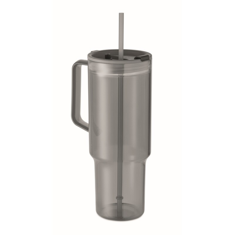Průhledný hrnek 1200 ml, šedá