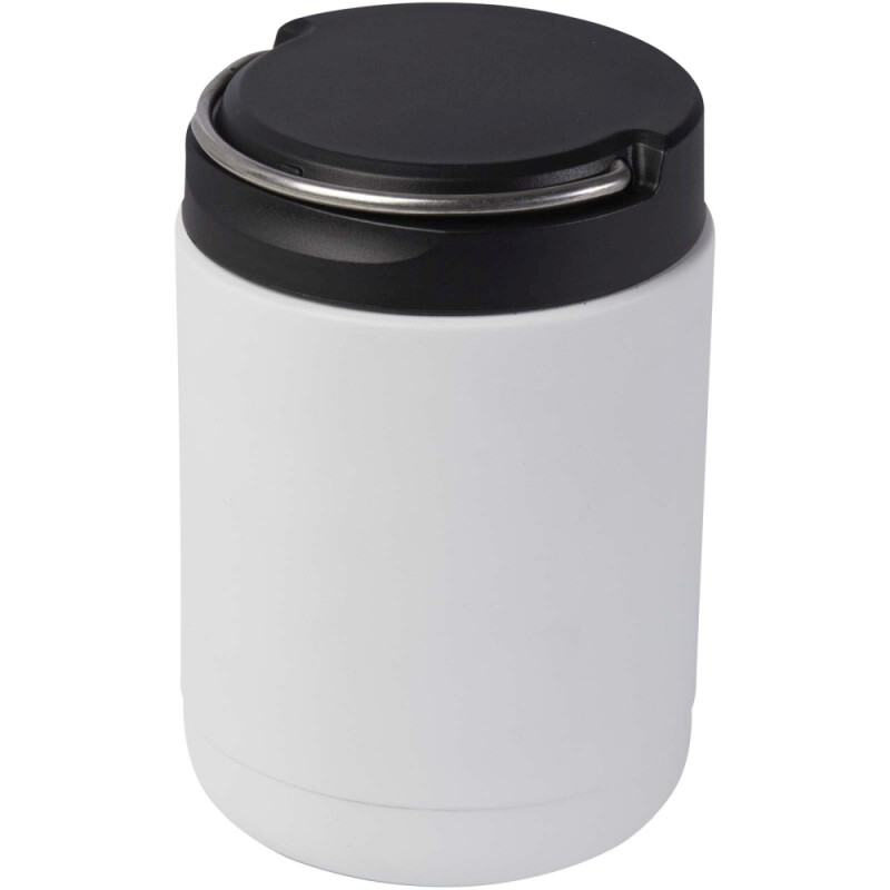 Recyklovaná nerezová nádoba o 500 ml, bílá