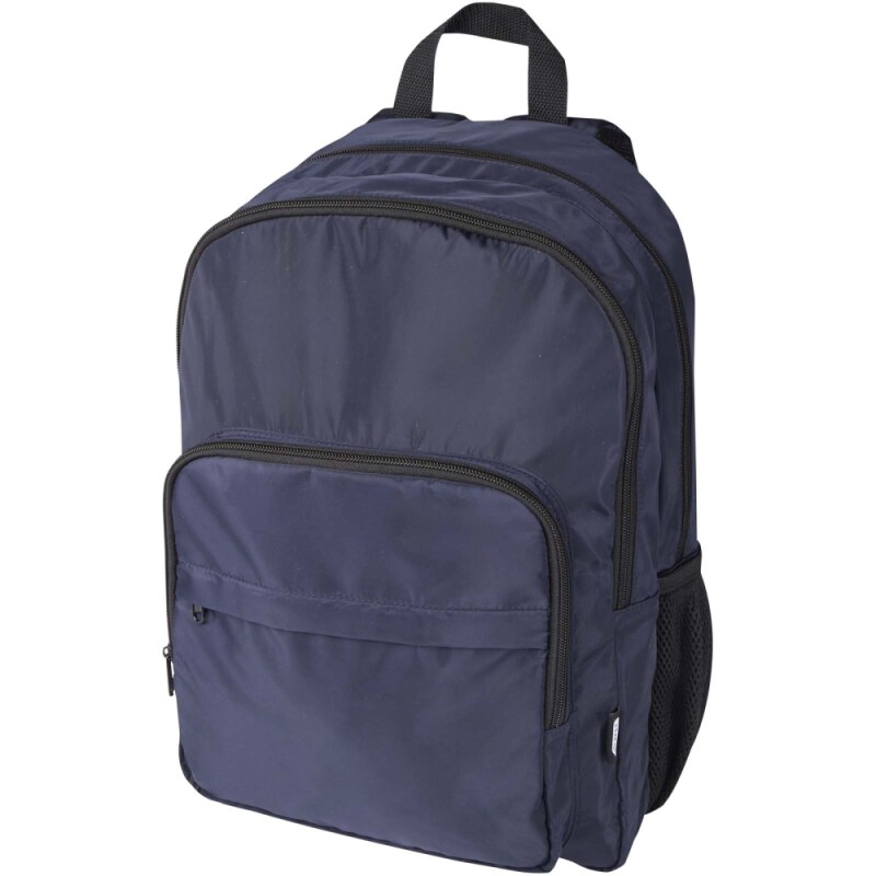 Recyklovaný batoh na notebook velikosti 15”, námořní modrá