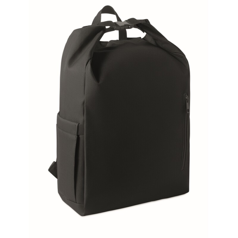 Rolovací batoh na notebook, černá
