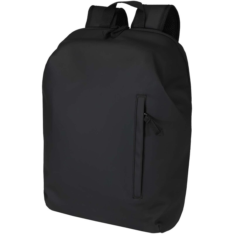 Rolovací batoh na notebook velikosti 15” z recyklovaného GRS, černá