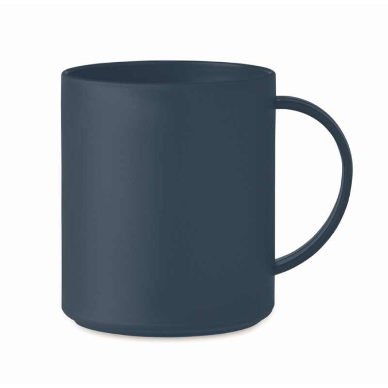 Rovný plastový hrnek, objem 300ml, námořní modrá