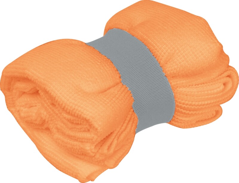 Ručník z mikrovlákna s elastickým páskem, oranžová