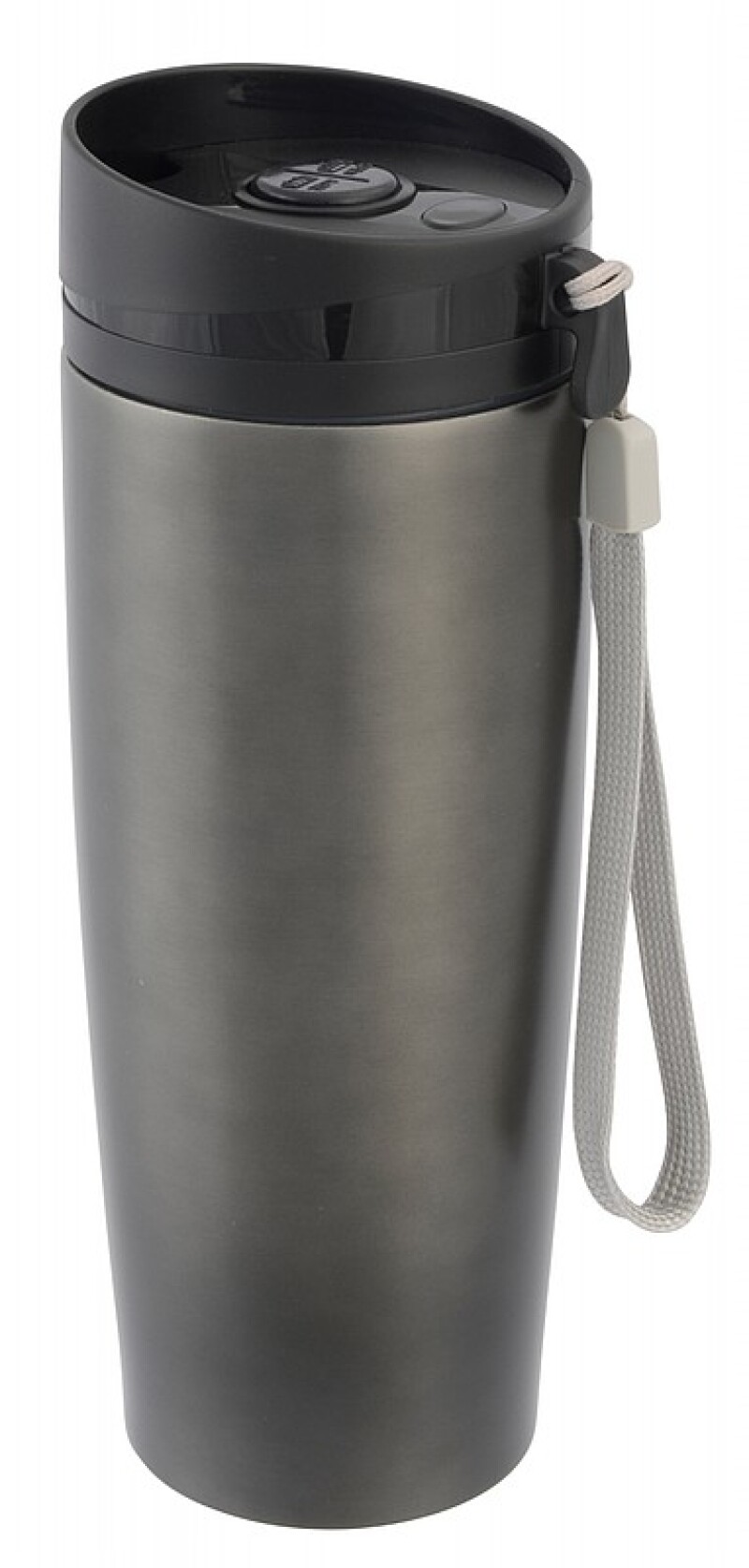 SAGVAN Termohrnek nerezový cestovní, 380 ml, šedá