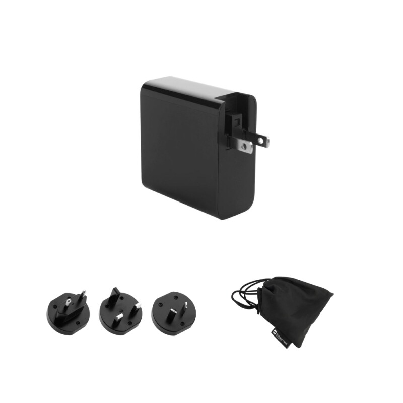 SCHWARZWOLF BANIAS Cestovní 65W adaptér, černá