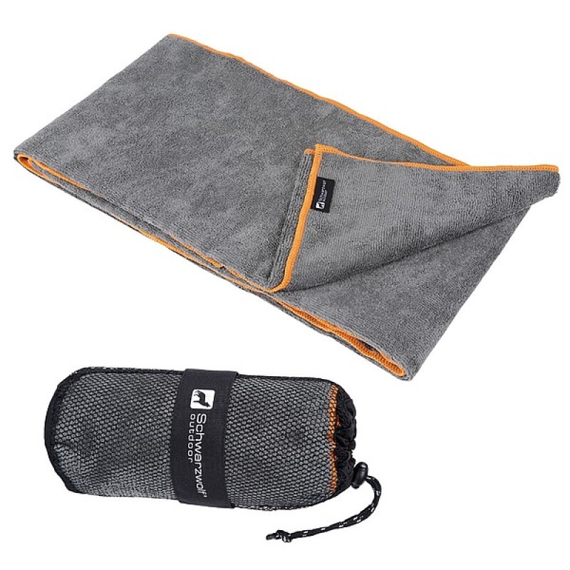 SCHWARZWOLF CITAS Velký outdoorový ručník 60 x 120 cm, šedý