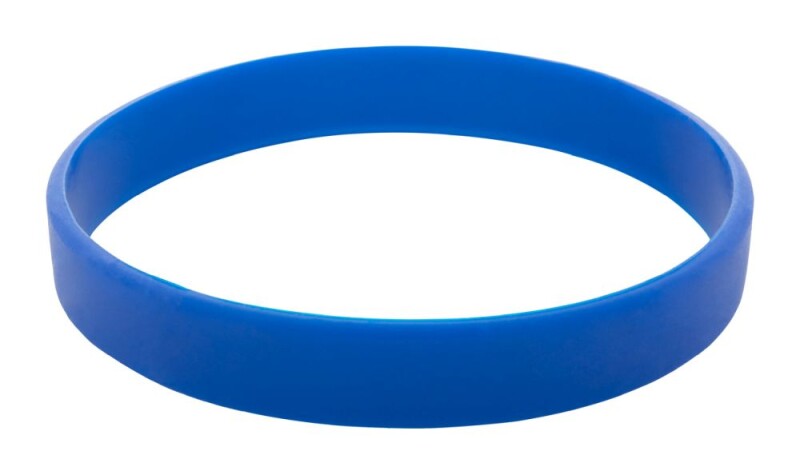 Silikonový náramek pro dospělé, rozměr: 202x12x2mm, modrý