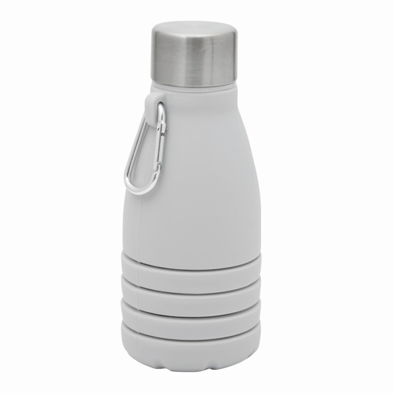 Skládací láhev na pití 550 ml, šedá