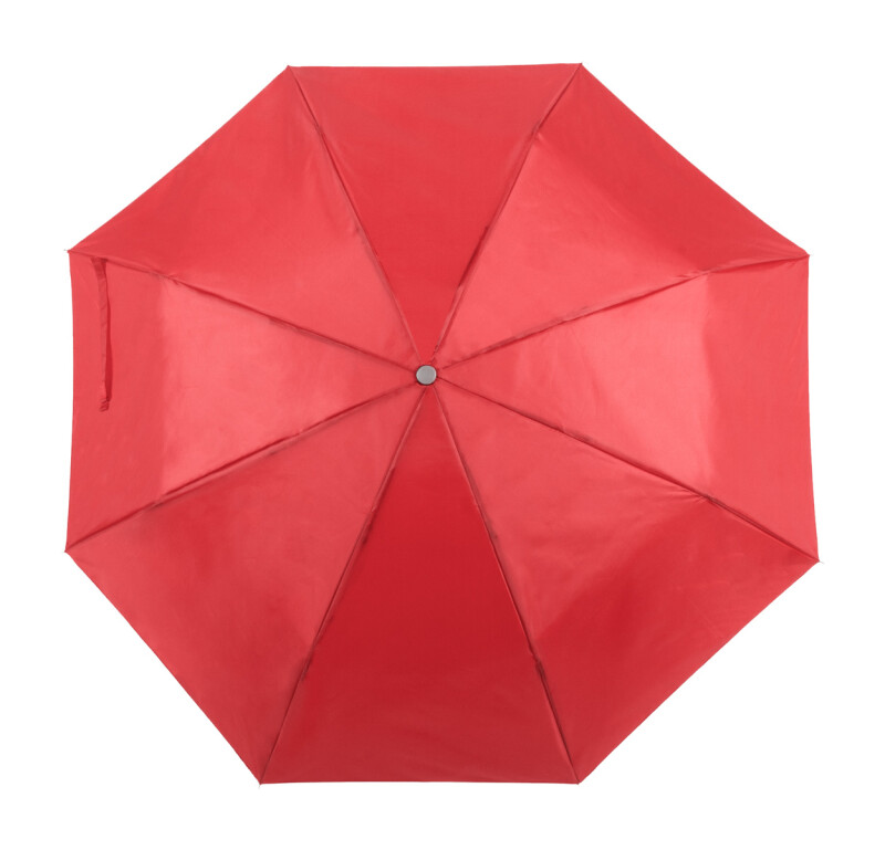 Skládací manuální deštník, pr. 96cm, červený