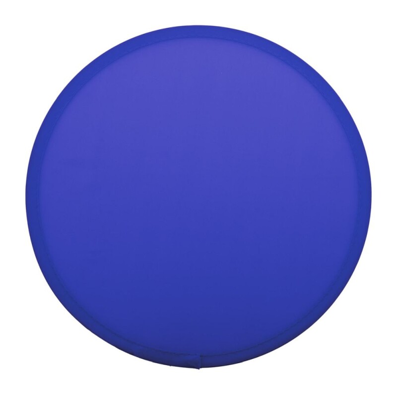 Skládací RPET polyesterové frisbee s pouzdrem, modrá
