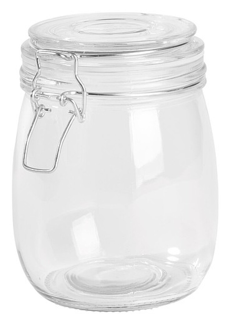 Skleněná dóza na potraviny se skleněným víčkem, 750ml