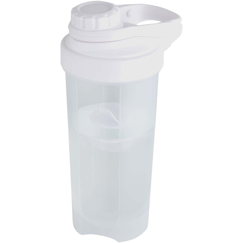 Sportovní láhev se šejkrovou kuličkou 700 ml, transparentní