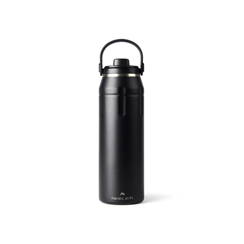 Sportovní termoska Nordic Drift 940 ml z RCS, černá