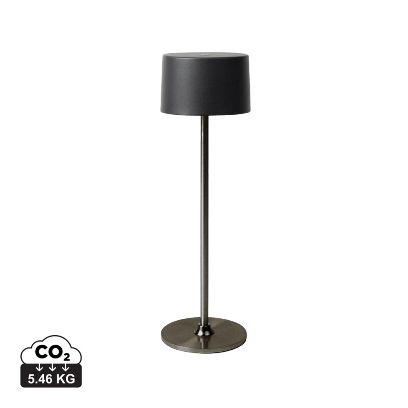 Stolní lampa z recyklovaného plastu, antracitová