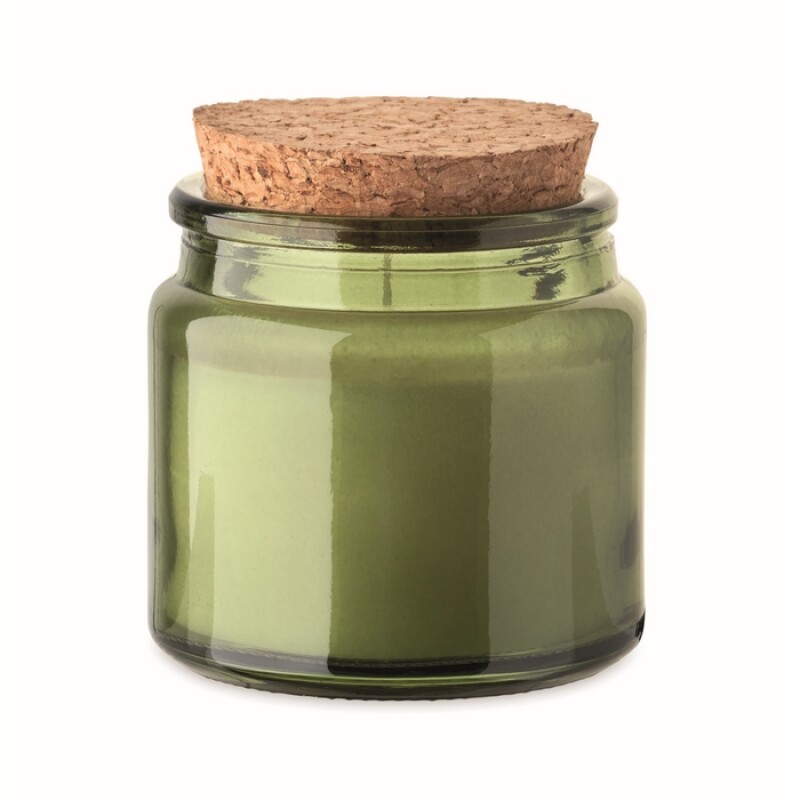 Svíčka z rostlinného vosku 70g, zelená