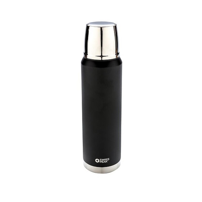 Swiss Peak Elite 1l termo láhev na vodu, černá