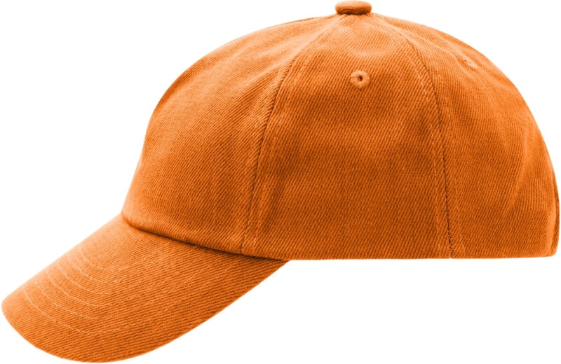 BALABI Dětská pětipanelová čepice kšiltovka z bavlny, oranžová
